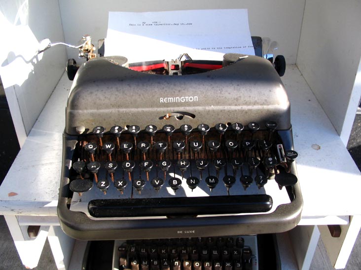 Remington De Luxe Typewriter, Amherst Typewriter and Computer Service, 41 North Pleasant Road, Amherst, Massachusetts