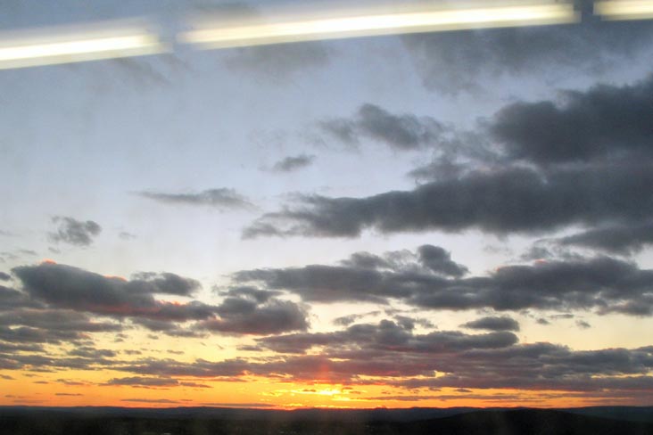 Sunset From Floor 23, W.E.B. Du Bois Library, University of Massachusetts, Amherst, Massachusetts, December 2, 2006, 4:14 p.m.