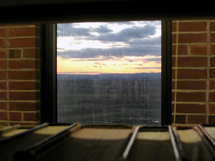 Window, Floor 23, W.E.B. Du Bois Library, University of Massachusetts, Amherst, Massachusetts