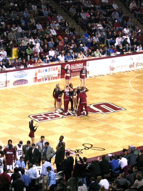 Cheerleaders, UMass Vs. Boston College, Mullins Center, University of Massachusetts, Amherst, Massachusetts, December 2, 2006