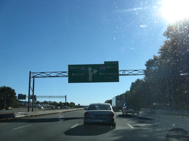 Southbound Interstate 95 Near Interstate 495, Massachusetts
