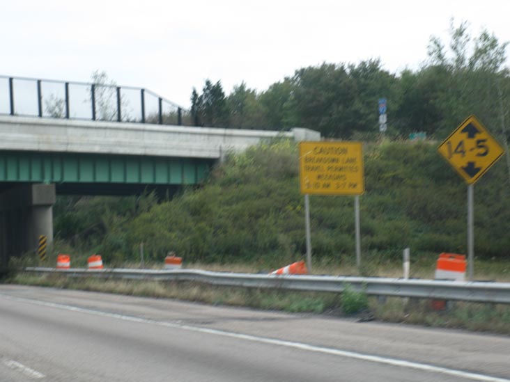 Southbound Interstate 95 Near Interstate 93 Interchange, Massachusetts, October 1, 2011