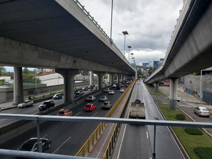 Walkway Over Autopista Urbana Norte From Bosque de Chapultepec, Segunda Sección, Mexico City/Ciudad de México, Mexico, August 28, 2021