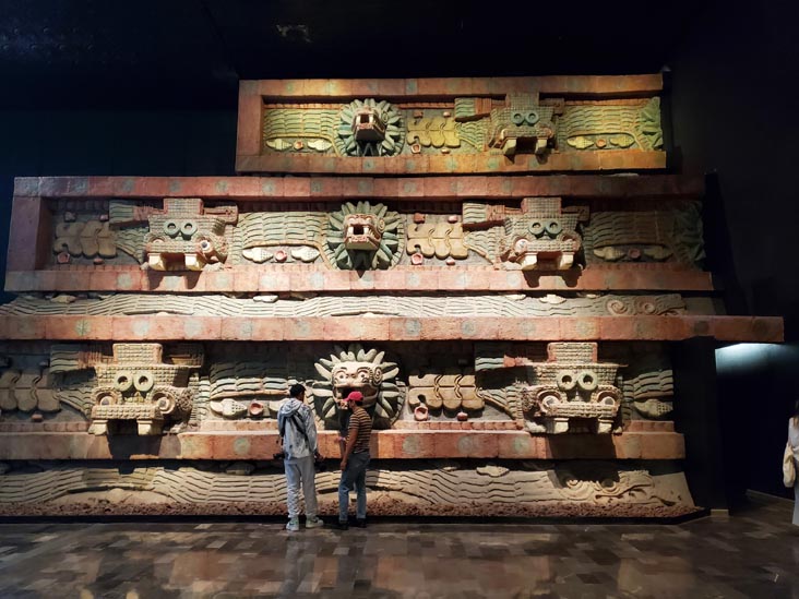 Temple of the Feathered Serpent, Teotihuacán Hall, Museo Nacional de Antropología/National Museum of Anthropology, Mexico City/Ciudad de México, Mexico, August 17, 2021