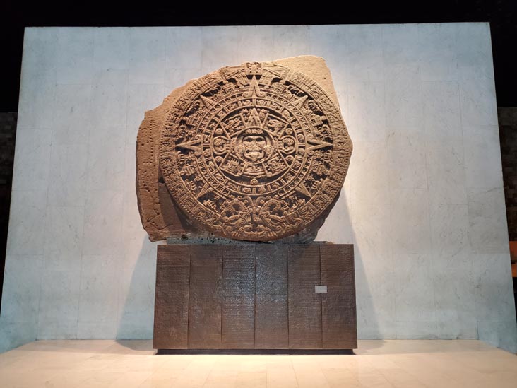 Aztec Sun Stone, Mexica Hall, Museo Nacional de Antropología/National Museum of Anthropology, Mexico City/Ciudad de México, Mexico, August 17, 2021
