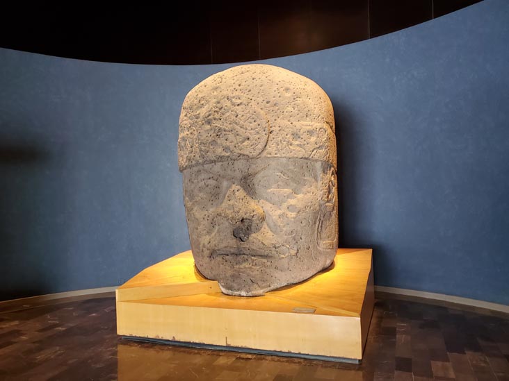 Olmec Colossal Head, Gulf Coast Hall, Museo Nacional de Antropología/National Museum of Anthropology, Mexico City/Ciudad de México, Mexico, August 17, 2021