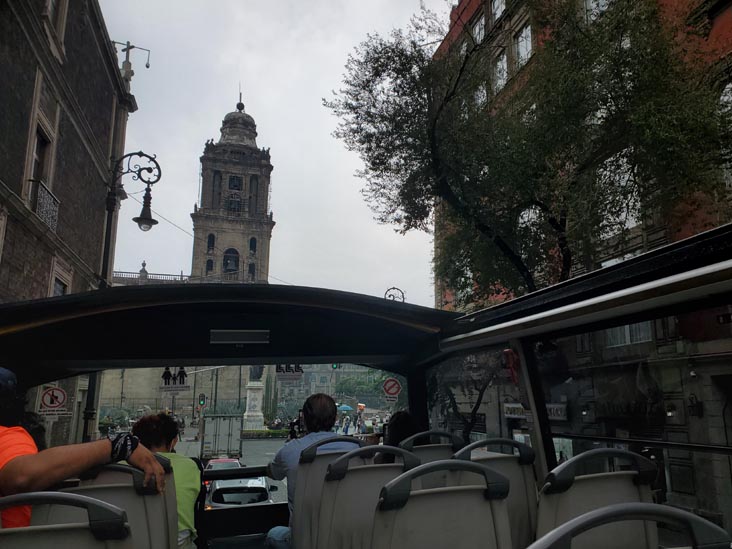 Zócalo, Centro Histórico, Capital Bus Circuito Centro-Sur Tour, Mexico City/Ciudad de México, Mexico, August 6, 2021