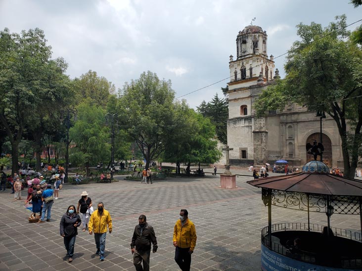 Parroquia San Juan Bautista, Coyoacán, Capital Bus Circuito Centro-Sur Tour, Mexico City/Ciudad de México, Mexico, August 6, 2021