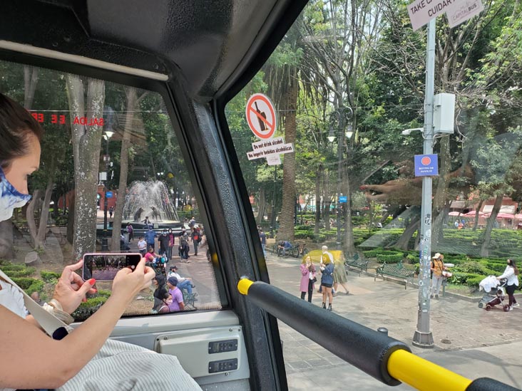 Jardin Centenario, Coyoacán, Capital Bus Circuito Centro-Sur Tour, Mexico City/Ciudad de México, Mexico, August 6, 2021