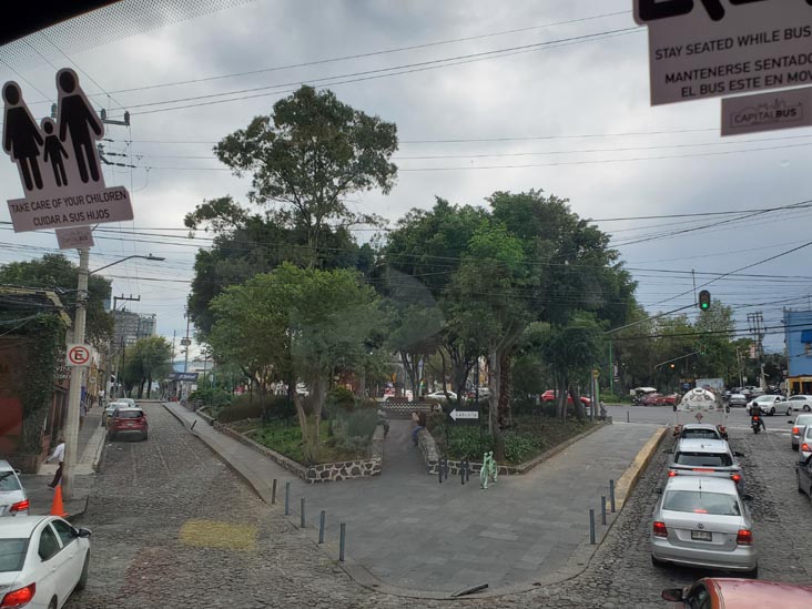 Avenida de la Paz, San Angel, Capital Bus Circuito Centro-Sur Tour, Mexico City/Ciudad de México, Mexico, August 6, 2021