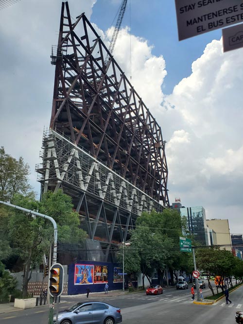 Avenida Insurgentes Sur, Capital Bus Circuito Centro-Sur Tour, Mexico City/Ciudad de México, Mexico, August 6, 2021