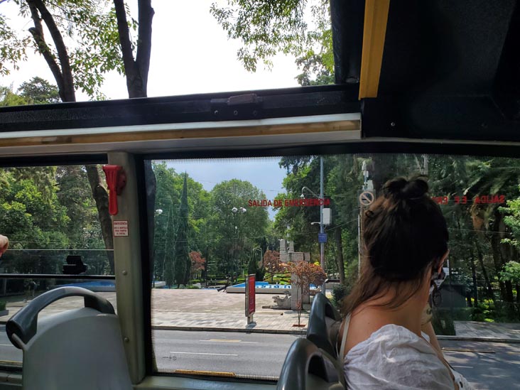 Parque Hundido, Capital Bus Circuito Centro-Sur Tour, Mexico City/Ciudad de México, Mexico, August 6, 2021