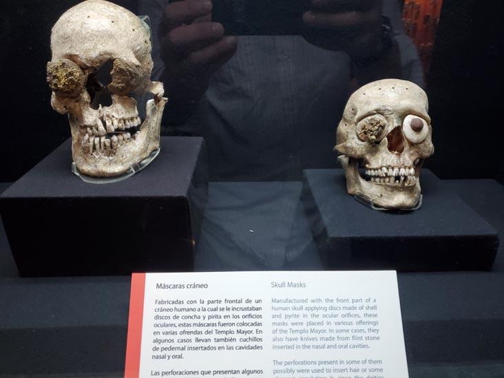 Skull Masks, Museo del Templo Mayor, Centro HistÃ³rico, Mexico City/Ciudad de MÃ©xico, Mexico, August 20, 2021