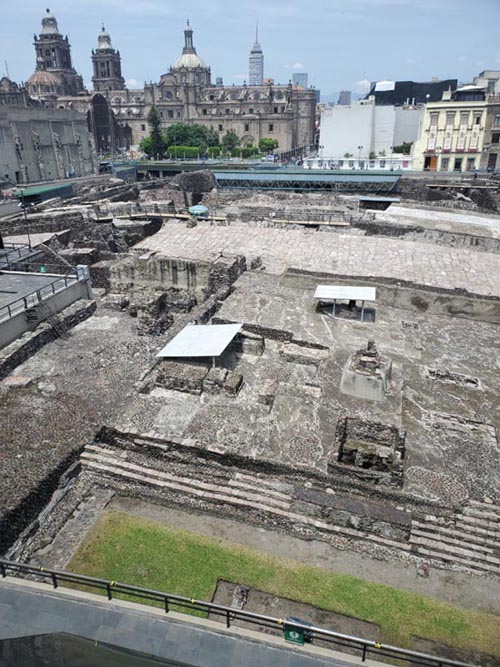 Templo Mayor Site From Museo del Templo Mayor, Centro Histórico, Mexico City/Ciudad de México, Mexico, August 20, 2021