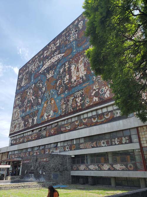 Biblioteca Central/Central Library, Ciudad Universitaria, Mexico City/Ciudad de M&eacute;xico, Mexico, September 4, 2023