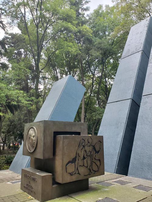 Monument to Lázaro Cárdenas, Parque España, Condesa, Mexico City/Ciudad de México, Mexico, August 10, 2021