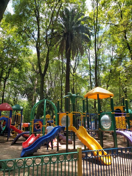 Playground, Parque México, Condesa, Mexico City/Ciudad de México, Mexico, August 15, 2021