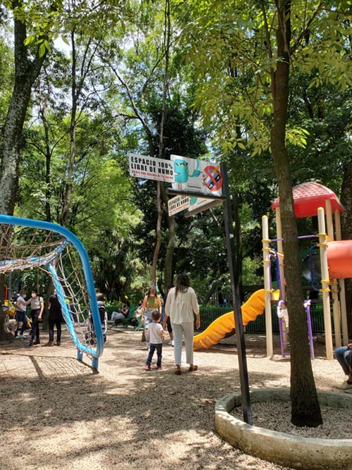 Playground, Parque México, Condesa, Mexico City/Ciudad de México, Mexico, August 15, 2021