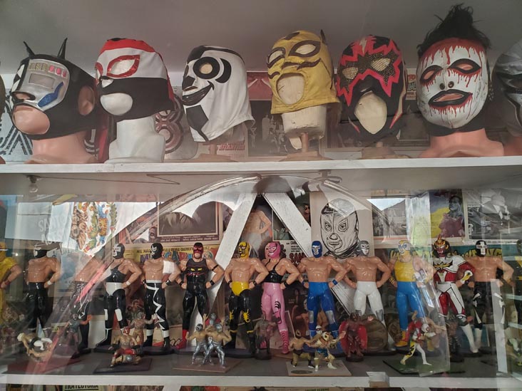 Salón de la Lucha Libre, Museo del Juguete Antiguo México, Colonia Doctores, Mexico City/Ciudad de México, Mexico, August 9, 2021
