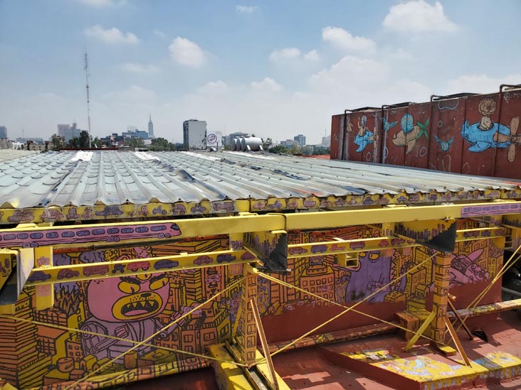Rooftop, Museo del Juguete Antiguo México, Colonia Doctores, Mexico City/Ciudad de México, Mexico, August 9, 2021