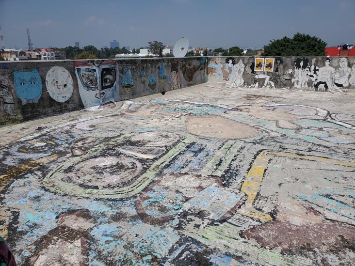 Rooftop, Museo del Juguete Antiguo México, Colonia Doctores, Mexico City/Ciudad de México, Mexico, August 9, 2021