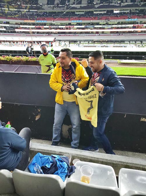 Leo Suárez Jersey, Club América vs. Puebla, Section 106, Estadio Azteca/Aztec Stadium, Mexico City/Ciudad de México, Mexico, August 7, 2021