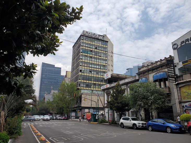 Looking North Up Calle de Niza Toward Calle Liverpool, Colonia Juárez, Mexico City/Ciudad de México, Mexico, August 3, 2021