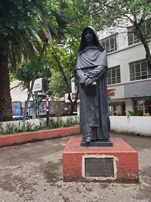 Plaza Giordano Bruno, Colonia Juárez, Mexico City/Ciudad de México, Mexico, August 3, 2021