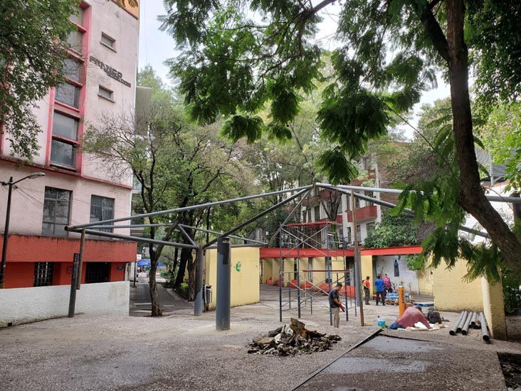 Plaza Giordano Bruno, Colonia Juárez, Mexico City/Ciudad de México, Mexico, August 3, 2021
