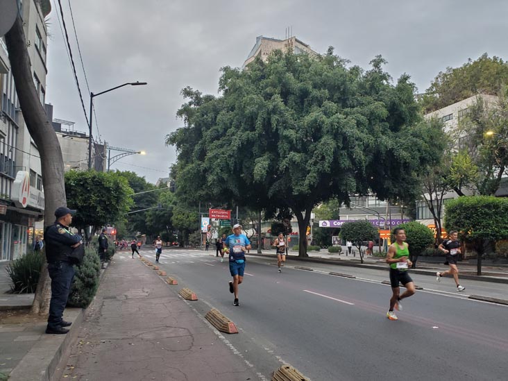 Mexico City Marathon, Maratón de la Ciudad de México, Avenida Insurgentes Sur at Calle Aguascalientes, Mexico City, Mexico, August 27, 2023