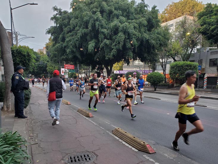 Mexico City Marathon, Maratón de la Ciudad de México, Avenida Insurgentes Sur at Calle Aguascalientes, Mexico City, Mexico, August 27, 2023