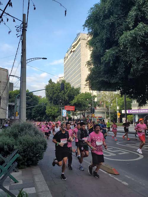 Mexico City Marathon, Maratón de la Ciudad de México, Avenida Insurgentes Sur at Calle Aguascalientes, Mexico City, Mexico, August 27, 2023