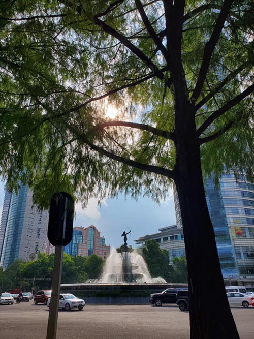 Fuente de La Diana Cazadora, Paseo de la Reforma, Mexico City/Ciudad de México, Mexico, August 5, 2021