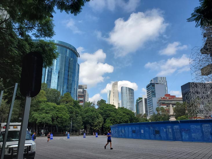 Paseo de la Reforma at Ángel de la Independencia, Mexico City/Ciudad de México, Mexico, August 15, 2021