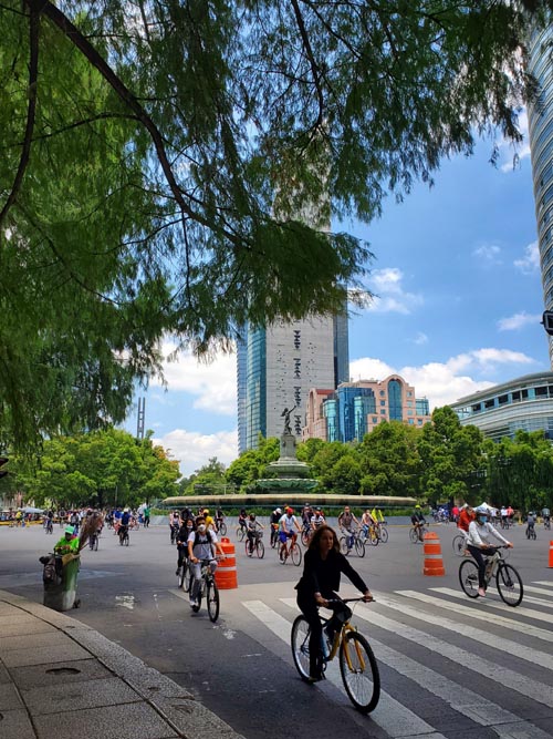 Fuente de La Diana Cazadora, Paseo de la Reforma, Mexico City/Ciudad de México, Mexico, August 15, 2021