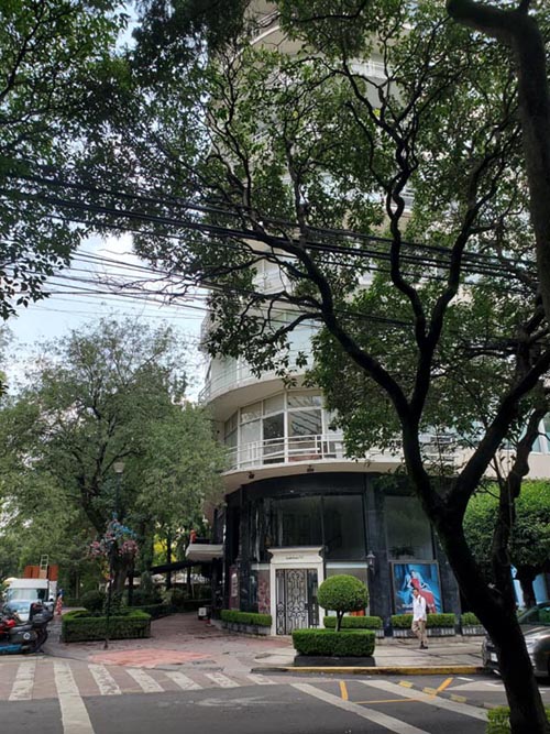 View Across Avenida Emilio Castelar From Parque Lincoln, Polanco, Mexico City/Ciudad de México, Mexico, August 5, 2021