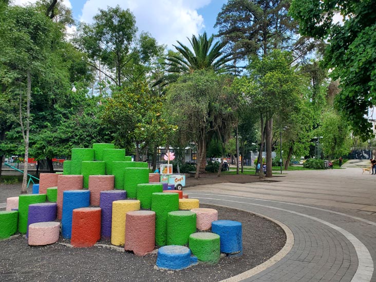 Jardín Pushkin, Colonia Roma, Mexico City/Ciudad de México, Mexico, August 9, 2021