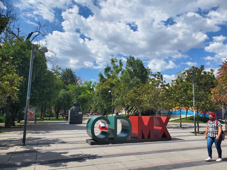 Jardín Pushkin, Colonia Roma, Mexico City/Ciudad de México, Mexico, August 10, 2021