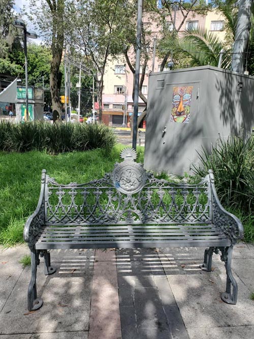 Jardín Pushkin, Colonia Roma, Mexico City/Ciudad de México, Mexico, August 10, 2021