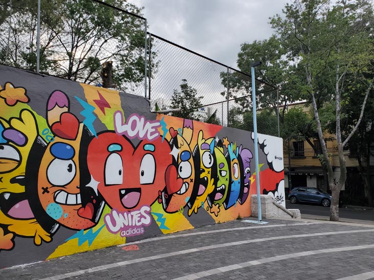 Jardín Pushkin, Colonia Roma, Mexico City/Ciudad de México, Mexico, August 26, 2021