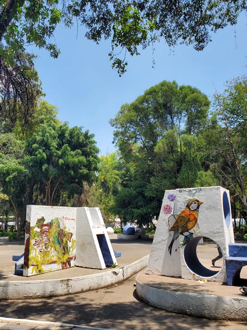 Jardín Ramón López Velarde, Colonia Roma, Mexico City/Ciudad de México, Mexico, September 2, 2023