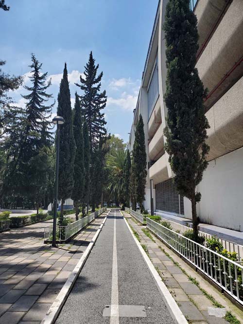 Bike Path, Jardín Ramón López Velarde, Colonia Roma, Mexico City/Ciudad de México, Mexico, September 2, 2023