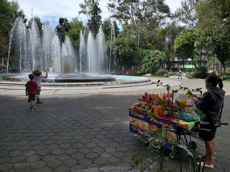 Plaza Rio de Janeiro, Colonia Roma, Mexico City/Ciudad de México, Mexico, August 22, 2021