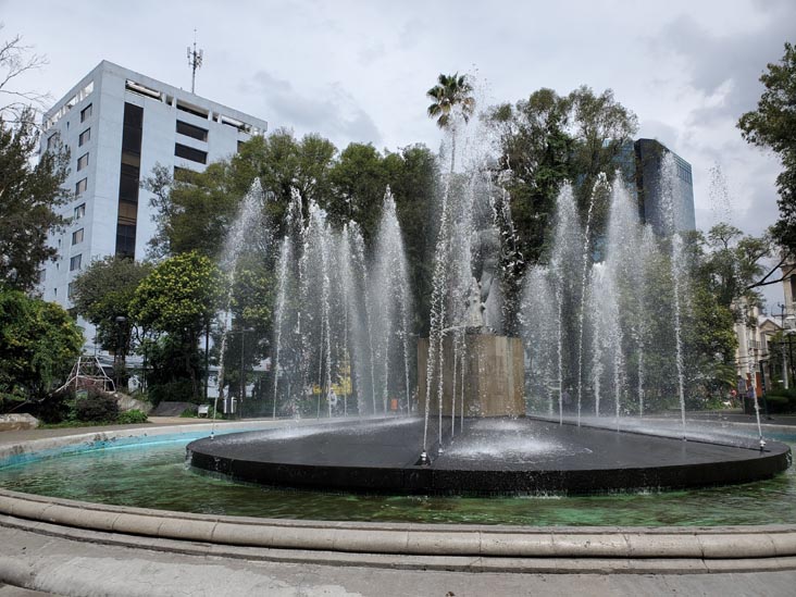 Plaza Rio de Janeiro, Colonia Roma, Mexico City/Ciudad de México, Mexico, August 22, 2021