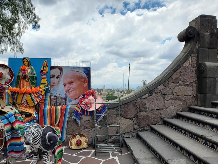 Stairs to Iglesia del Cerrito, Basílica de Santa María de Guadalupe, Colonia Villa de Guadalupe, Mexico City/Ciudad de México, Mexico, August 14, 2021
