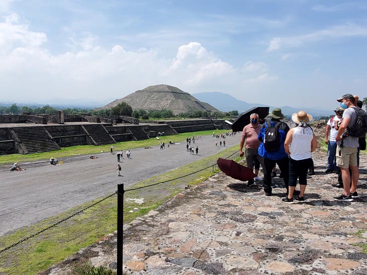 Avenue of the Dead and Pyramid of the Sun, Teotihuacán, Estado de México, Mexico, August 18, 2021