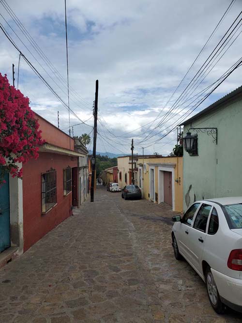Looking Down Marcos P&eacute;rez Toward Aqueduct, Oaxaca, M&eacute;xico, August 16, 2023