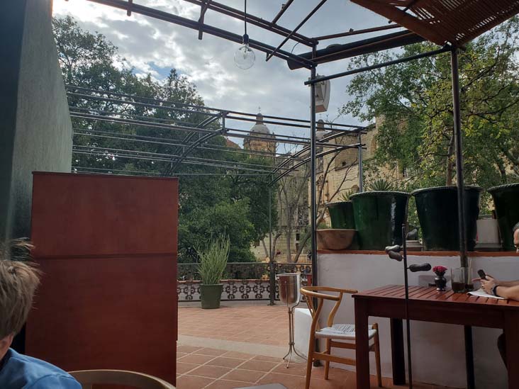 Terrace, Casa Oaxaca El Restaurante, Calle de la Constituci&oacute;n 104-A, Oaxaca, M&eacute;xico, August 23, 2023