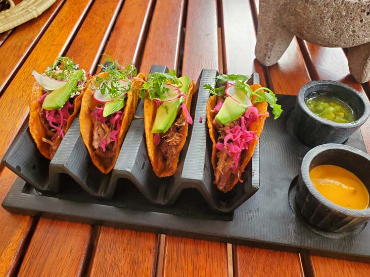 Tacos, Casa Oaxaca El Restaurante, Calle de la Constituci&oacute;n 104-A, Oaxaca, M&eacute;xico, August 23, 2023