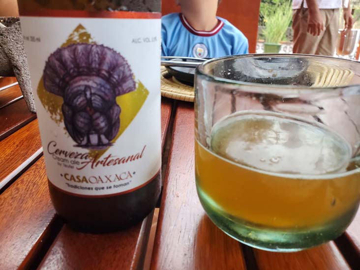 Cerveza, Casa Oaxaca El Restaurante, Calle de la Constituci&oacute;n 104-A, Oaxaca, M&eacute;xico, August 23, 2023